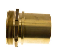 G Embout de tuyau en laiton 4'' mâle x 100 mm avec collier de sécurité DIN 2817