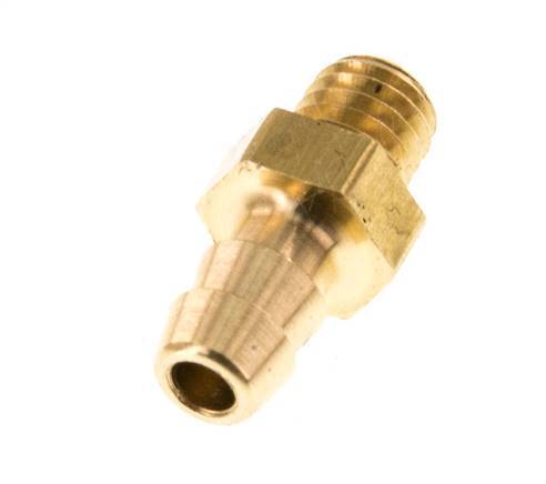 M5 Male x 4mm Brass Hose barb 16 Bar [5 Pieces]