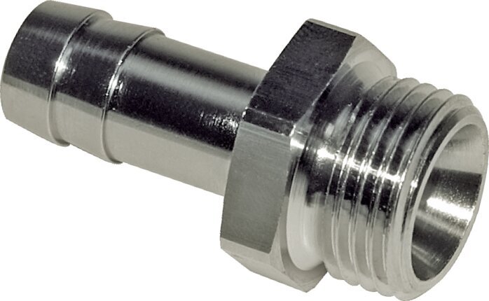 G 1/2'' Male x 10mm Nickel plated Brass Hose barb 16 Bar [2 Pieces]