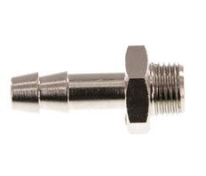 G 1/8'' Male x 6mm Nickel plated Brass Hose barb 16 Bar [5 Pieces]