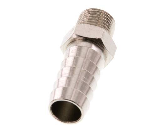 R 1/8'' Male x 10mm Nickel plated Brass Hose barb 16 Bar [5 Pieces]