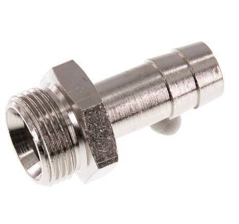 G 3/4'' mâle x 16mm laiton nickelé Embout de tuyau 16 bars