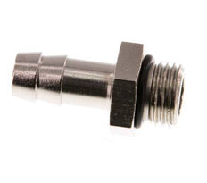 G 1/4'' Male x 9mm Nickel plated Brass Hose barb with NBR Seal 30 Bar [5 Pieces]