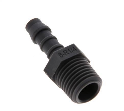 R 1/4'' Male x 6mm PA 6 Hose barb 10 Bar [10 Pieces]