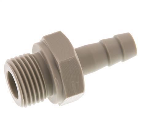 G 1/2'' mâle x 10mm barbe de tuyau en polypropylène (PP) 10 Bar
