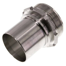 G 2 1/2'' Male x 63mm Stainless steel Hose barb with Safety Collar DIN 2817