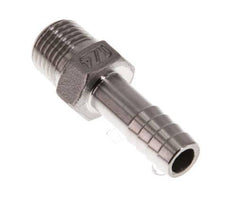 R 1/4'' Male x 9mm Acier inoxydable Embout de tuyau 16 Bar