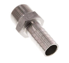 R 3/4'' mâle x 19mm barbillon de tuyau en acier inoxydable 16 Bar