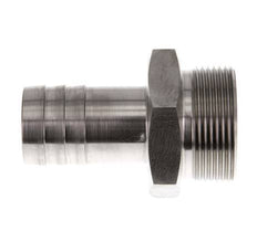 G 1 1/2'' mâle x 32mm barbillon de tuyau en acier inoxydable 40 Bar