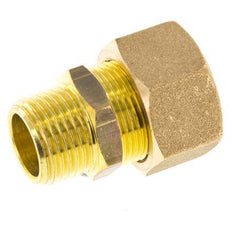 R 1/2'' Male x 18mm Brass Straight Compression Fitting 67 Bar DIN EN 1254-2