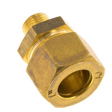 R Raccord à compression droit en laiton 1/4'' mâle x 16mm 76 Bar DIN EN 1254-2