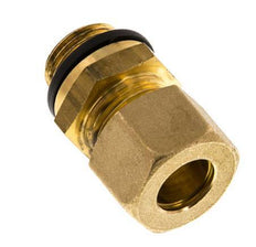 G 3/8'' Male x 12mm Brass Straight Compression Fitting with PA Seal 75 Bar DIN EN 1254-2