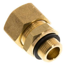 Raccord à compression droit en laiton G 3/8'' mâle x 16mm avec joint PA 76 Bar DIN EN 1254-2