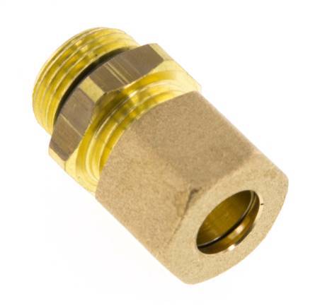 G 3/8'' mâle x 10mm raccord à compression droit en laiton avec joint NBR 95 Bar DIN EN 1254-2