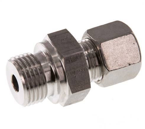 G 1/2'' mâle x 10S Raccord à compression droit en acier inoxydable 630 Bar DIN 2353