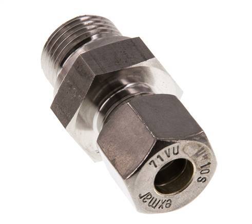 G 1/2'' mâle x 10S Raccord à compression droit en acier inoxydable 630 Bar DIN 2353