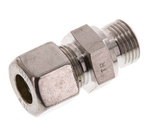 G 1/2'' mâle x 14S Raccord à compression droit en acier inoxydable 630 Bar DIN 2353