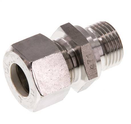 G 1/2'' mâle x 15L Raccord à compression droit en acier inoxydable 315 Bar DIN 2353