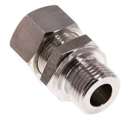 G 1/2'' mâle x 15L Raccord à compression droit en acier inoxydable 315 Bar DIN 2353