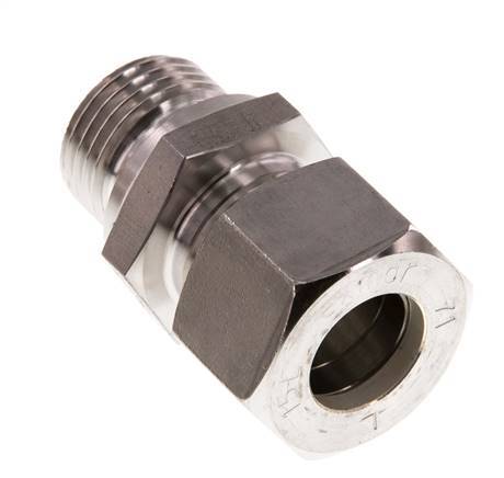 G 1/2'' mâle x 15L Raccord à compression droit en acier inoxydable 315 Bar DIN 2353