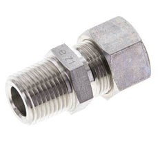 1/2'' NPT Male x 15L Stainless steel Straight Compression Fitting 315 Bar DIN 2353