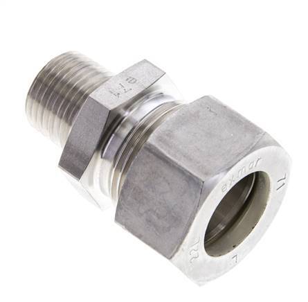 1/2'' NPT Male x 22L Stainless steel Straight Compression Fitting 160 Bar DIN 2353