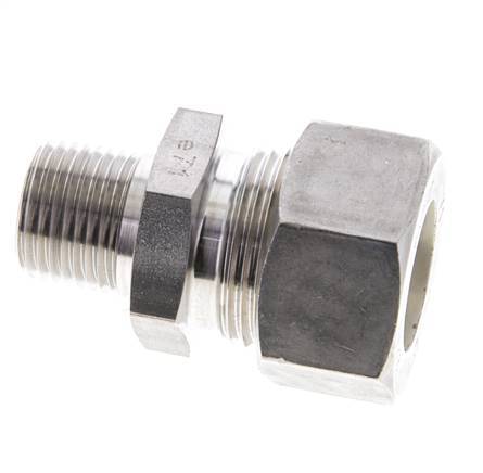 1/2'' NPT Male x 22L Stainless steel Straight Compression Fitting 160 Bar DIN 2353