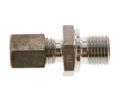 G 1/4'' mâle x 6L Raccord à compression droit en acier inoxydable 315 Bar DIN 2353