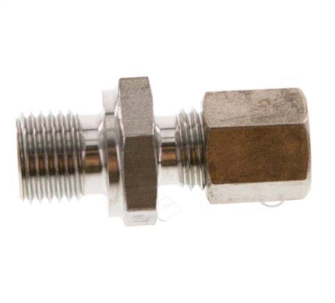 G 1/4'' mâle x 6L Raccord à compression droit en acier inoxydable 315 Bar DIN 2353