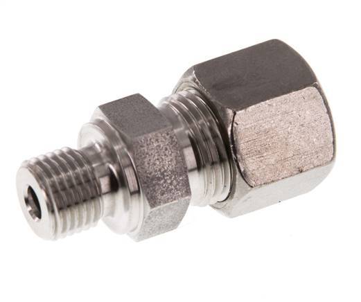 G 1/4'' mâle x 10S Raccord à compression droit en acier inoxydable 630 Bar DIN 2353