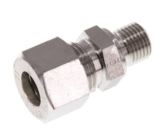 G 1/4'' mâle x 12L Raccord à compression droit en acier inoxydable 315 Bar DIN 2353