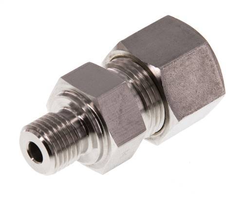 G 1/4'' mâle x 12S Raccord à compression droit en acier inoxydable 630 Bar DIN 2353