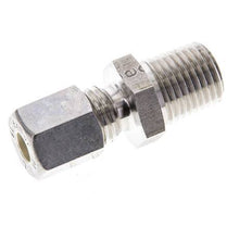 1/4'' NPT Male x 6L Stainless steel Straight Compression Fitting 315 Bar DIN 2353