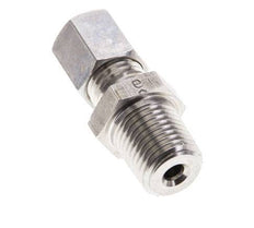 1/4'' NPT Male x 6L Stainless steel Straight Compression Fitting 315 Bar DIN 2353