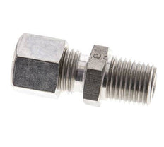 1/4'' NPT Male x 8L Stainless steel Straight Compression Fitting 315 Bar DIN 2353