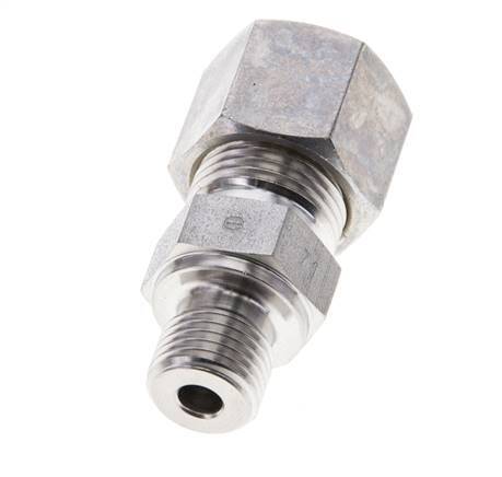 1/4'' NPT Male x 10S Stainless steel Straight Compression Fitting 630 Bar DIN 2353