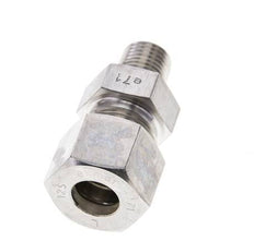 1/4'' NPT Male x 12S Stainless steel Straight Compression Fitting 630 Bar DIN 2353