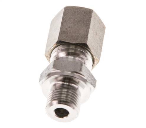 G 1/8'' Male x 6L Stainless steel Straight Compression Fitting 315 Bar DIN 2353