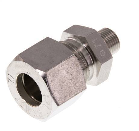 G 1/8'' mâle x 12L Raccord à compression droit en acier inoxydable 315 Bar DIN 2353