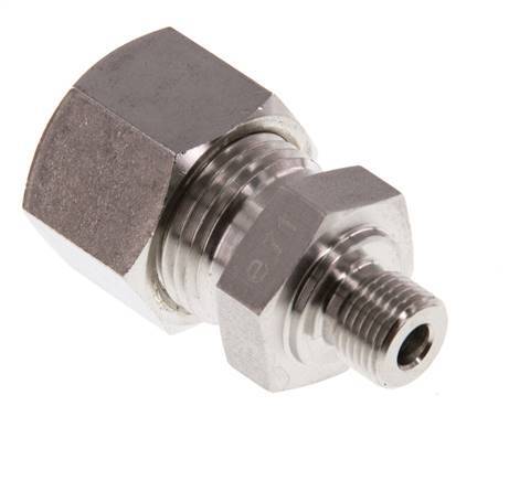 G 1/8'' mâle x 12L Raccord à compression droit en acier inoxydable 315 Bar DIN 2353