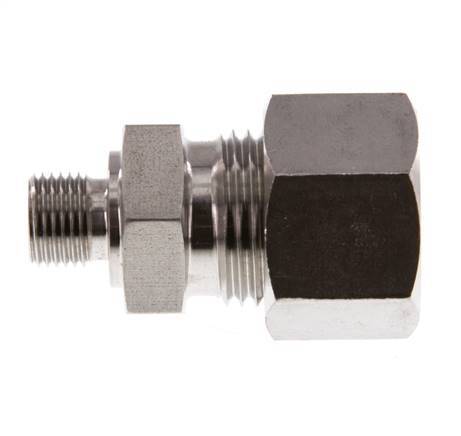 G 1/8'' mâle x 12L Raccord à compression droit en acier inoxydable 315 Bar DIN 2353