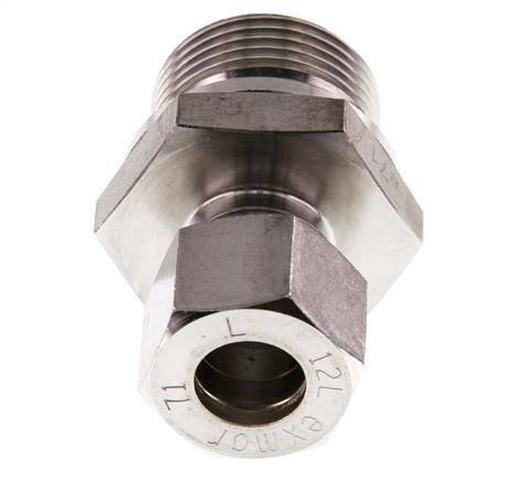 G 3/4'' mâle x 12L Raccord à compression droit en acier inoxydable 315 Bar DIN 2353