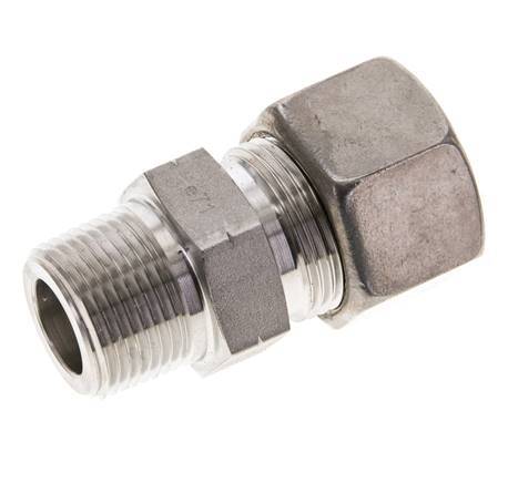 3/4'' NPT Male x 20S Stainless steel Straight Compression Fitting 400 Bar DIN 2353