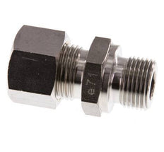 G 3/8'' mâle x 12L Raccord à compression droit en acier inoxydable 315 Bar DIN 2353