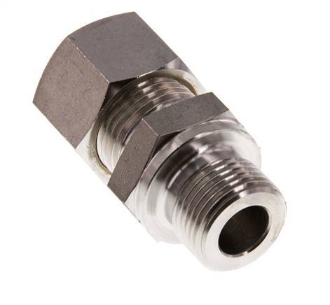 G 3/8'' mâle x 12L Raccord à compression droit en acier inoxydable 315 Bar DIN 2353