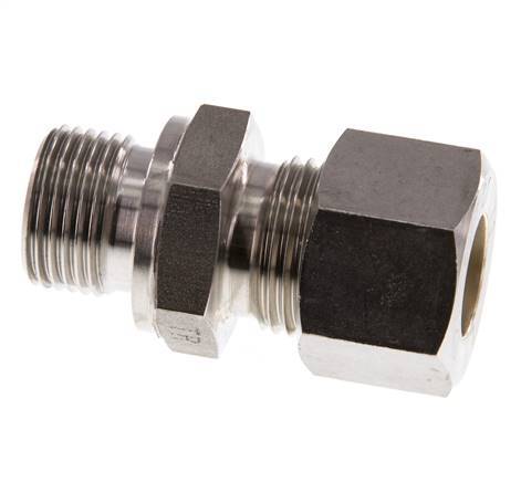 G 3/8'' mâle x 12L Raccord à compression droit en acier inoxydable 315 Bar DIN 2353