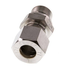 G 3/8'' mâle x 12L Raccord à compression droit en acier inoxydable 315 Bar DIN 2353