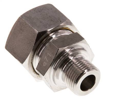 G 3/8'' mâle x 18L Raccord à compression droit en acier inoxydable 315 Bar DIN 2353