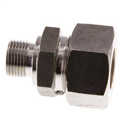 G 3/8'' mâle x 18L Raccord à compression droit en acier inoxydable 315 Bar DIN 2353