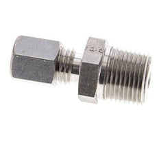 3/8'' NPT Male x 6L Stainless steel Straight Compression Fitting 315 Bar DIN 2353
